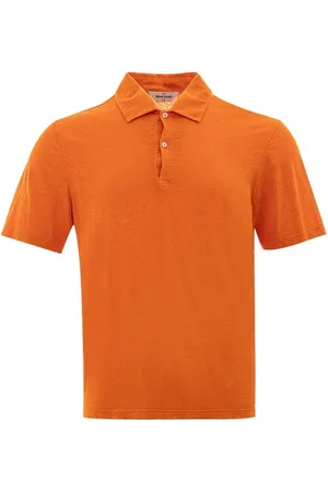 Gran Sasso Heren, Tops, Oranje, Maat: L Linnen
