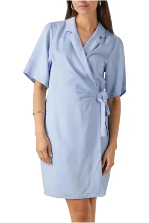 ANOTHER LABEL Dames, Jurken, Blauw, Maat: XS Denim