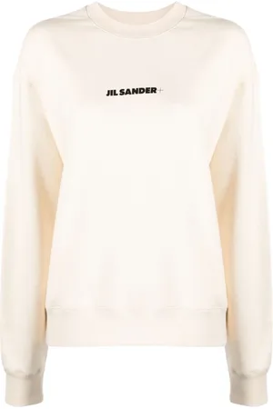 Jil Sander Dames, Sweatshirts & Hoodies, Wit, Maat: M Katoen