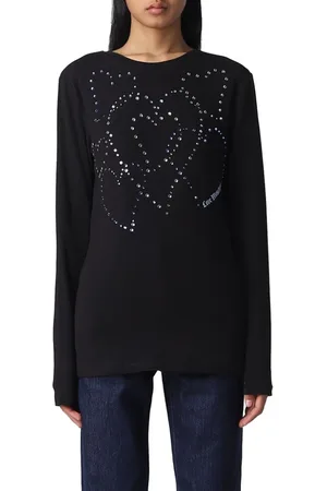 Moschino Dames, Tops, Zwart, Maat: M Katoen