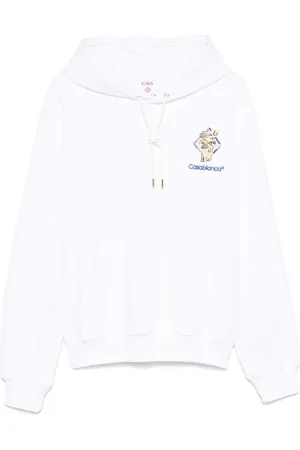 Casablanca Heren, Sweatshirts & Hoodies, Wit, Maat: L Katoen