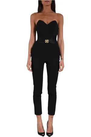 Elisabetta Franchi Dames, Jumpsuits & Playsuits, Zwart, Maat: S Zijde