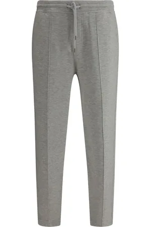 Brunello Cucinelli Heren, Broeken, Grijs, Maat: M Zijde