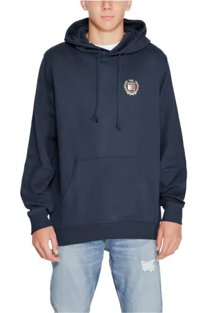 Tommy Hilfiger Heren, Sweatshirts & Hoodies, Blauw, Maat: XL Katoen