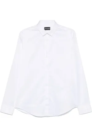 Emporio Armani Heren, Overhemden, Wit, Maat: XL