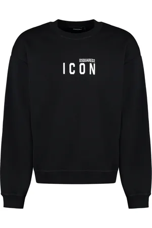 Dsquared2 Heren, Sweatshirts & Hoodies, Zwart, Maat: XL Katoen