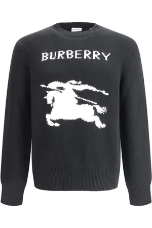 Burberry Heren, Truien, Zwart, Maat: L Wol
