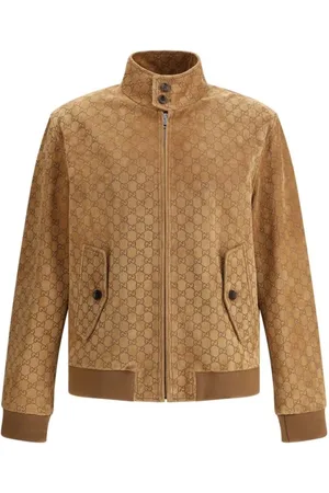 Gucci Heren, Jassen, Bruin, Maat: L Suède