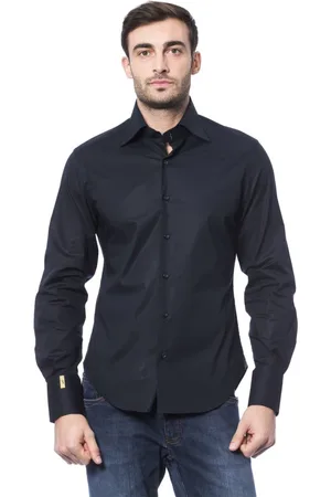 BILLIONAIRE Heren, Overhemden, Blauw, Maat: 2XL