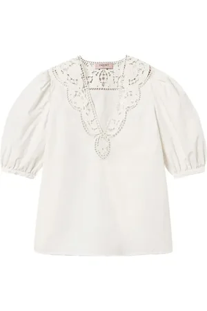 Twin-Set Dames, Blouses & Shirts, Wit, Maat: S