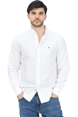 Tommy Hilfiger Heren, Overhemden, Wit, Maat: M Katoen