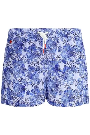 Kiton Heren, Badkleding, Blauw, Maat: S Zijde