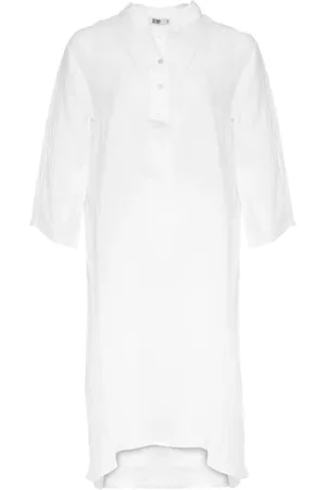 Tiffany & Co. Dames, Jurken, Wit, Maat: L/Xl Linnen