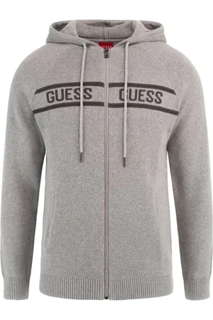 Guess Heren, Sweatshirts & Hoodies, Grijs, Maat: S Katoen