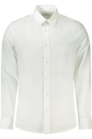 Calvin Klein Heren, Overhemden, Wit, Maat: S