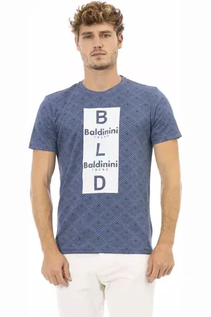 BALDININI Heren, Tops, Blauw, Maat: S Katoen