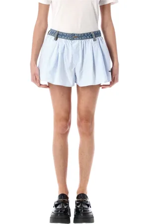 Alexander Wang Dames, Korte broeken, Blauw, Maat: XL Denim