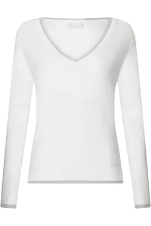 Liu Jo Dames, Truien, Wit, Maat: XS Viscose