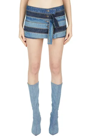 Guess Dames, Rokken, Blauw, Maat: W25 Denim