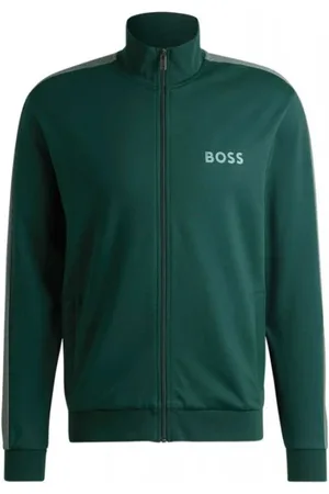 HUGO BOSS Heren, Sweatshirts & Hoodies, Groen, Maat: S Katoen