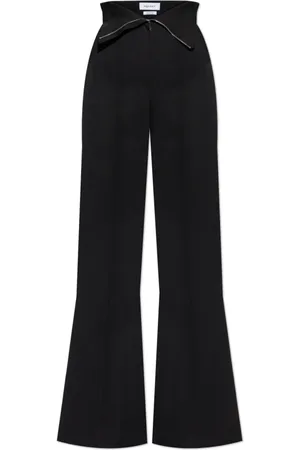 Alexander McQueen Dames, Broeken, Zwart, Maat: S Wol