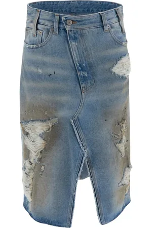 Maison Margiela Dames, Rokken, Blauw, Maat: M Denim