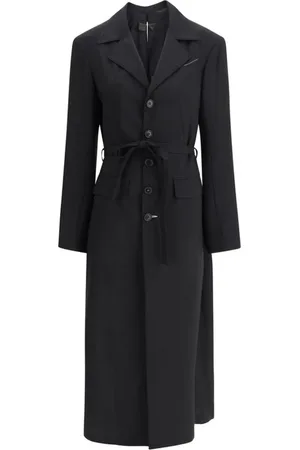 Maison Margiela Dames, Mantels, Zwart, Maat: L Wol