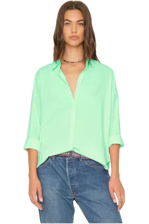 XiRENA Dames, Blouses & Shirts, Groen, Maat: XL