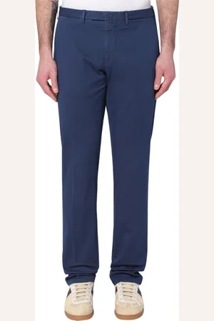 Biagio Santaniello Heren, Broeken, Blauw, Maat: M
