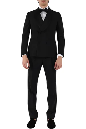 PAOLONI Heren, Pakken, Zwart, Maat: 3XL Satijn