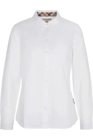 Barbour Dames, Blouses & Shirts, Wit, Maat: M Katoen