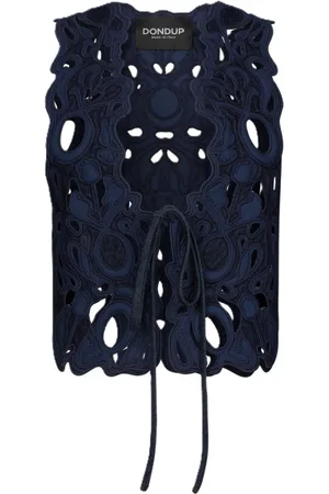 Dondup Dames, Jassen, Blauw, Maat: S Poliester