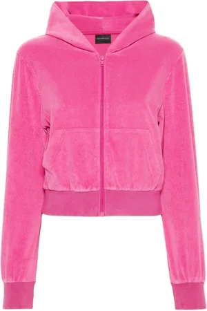 Balenciaga Dames, Sweatshirts & Hoodies, Roze, Maat: XS Velours