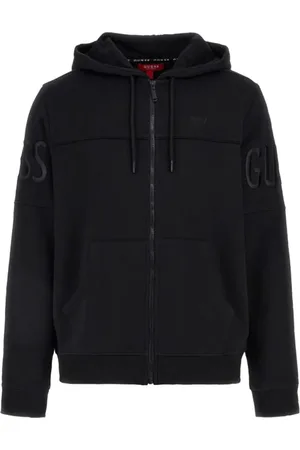 Guess Heren, Sweatshirts & Hoodies, Zwart, Maat: XL Katoen