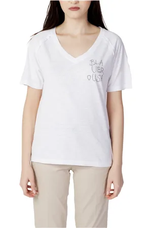 Blauer Dames, Tops, Wit, Maat: 2XL Katoen