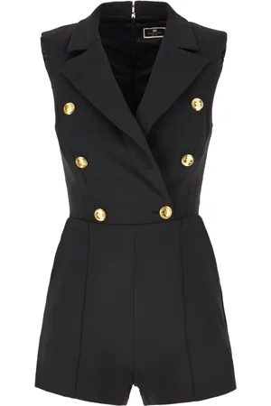 Elisabetta Franchi Dames, Jumpsuits & Playsuits, Zwart, Maat: 2XL Poliester