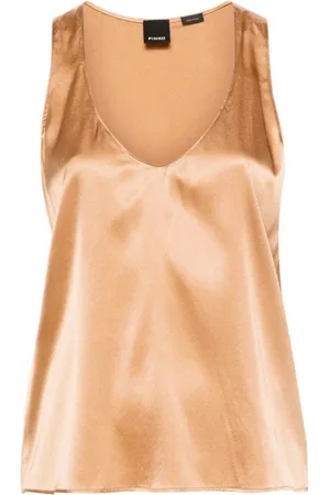 Pinko Dames, Tops, Bruin, Maat: S Zijde