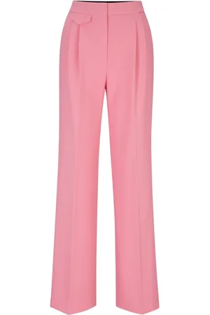HUGO BOSS Dames, Broeken, Roze, Maat: M Viscose