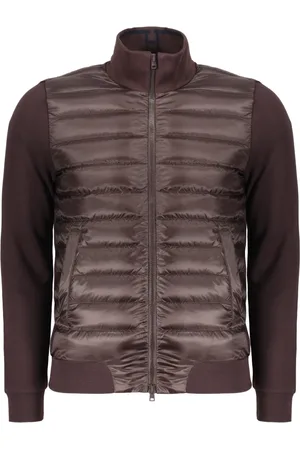 HERNO Heren, Sweatshirts & Hoodies, Bruin, Maat: 2XL Katoen