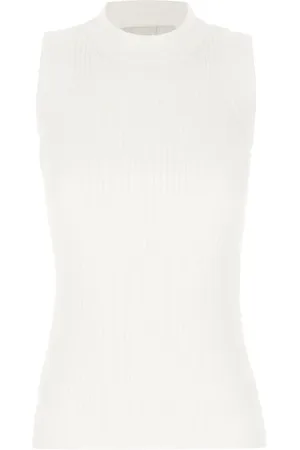 Sportmax Dames, Tops, Wit, Maat: M Katoen