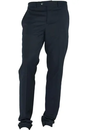 Made in italia Heren, Broeken, Zwart, Maat: 2XL Wol