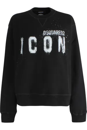 Dsquared2 Dames, Sweatshirts & Hoodies, Zwart, Maat: S Katoen