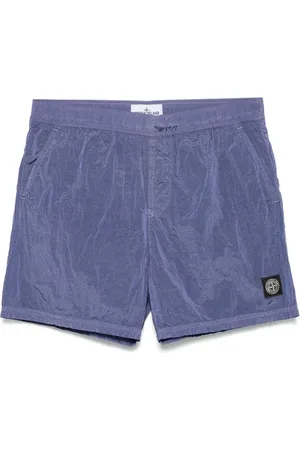 Stone Island Heren, Korte broeken, Paars, Maat: M Polyamide