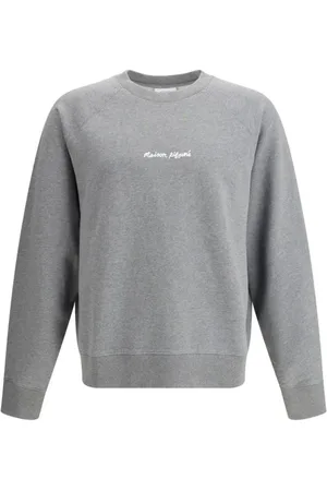 Maison Kitsuné Heren, Sweatshirts & Hoodies, Grijs, Maat: S Katoen