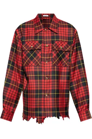 Alexander McQueen Heren, Overhemden, Rood, Maat: M Wol