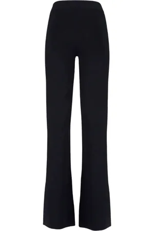 Calvin Klein Dames, Broeken, Zwart, Maat: L Viscose