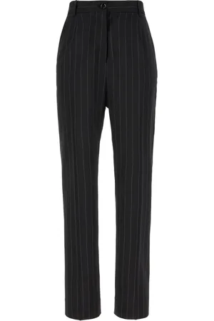 Dolce & Gabbana Dames, Broeken, Zwart, Maat: M Wol