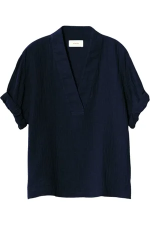 XiRENA Dames, Blouses & Shirts, Blauw, Maat: L