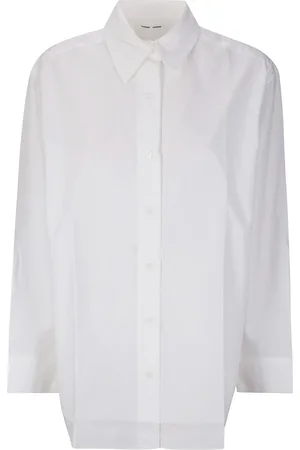 Samsøe Samsøe Dames, Blouses & Shirts, Wit, Maat: XS Katoen