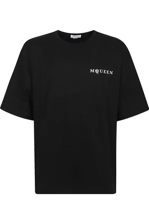 Alexander McQueen Heren, Tops, Zwart, Maat: M Katoen